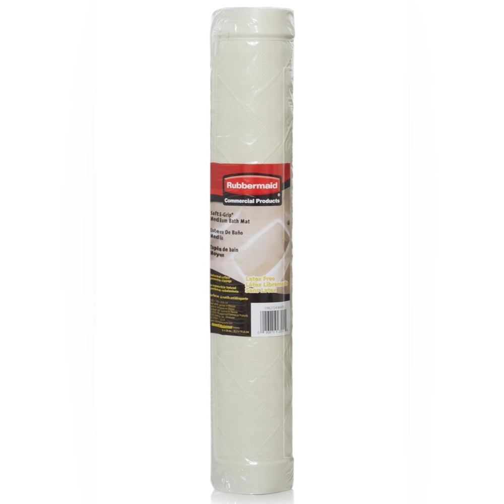 Bath Mat White- Safti-Grip-Anti Slip - Medium “Rubbermaid Commercial Products”